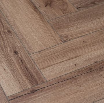 Кварцвиниловая SPC плитка ShineStone (ШайнСтоун) Английская елка 4/43 Дуб Мальва (Malva Oak), 1003