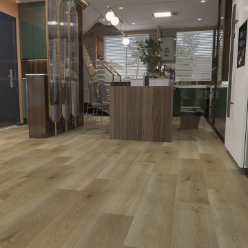 Плитка ПВХ Floorwood (Флурвуд) Quantum кварц-виниловый SPC 5/43 Дуб Майерс (Oak Myers), 6531 с подложкой 1 мм