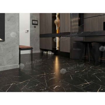 Кварц-виниловая LVT напольная плитка Alpine Floor (Альпин Флор) Light Stone 2,5/43 Неро (Nero), ECO 15-21