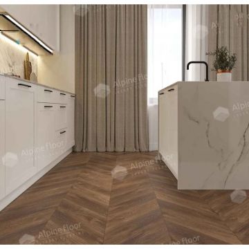 Виниловый SPC ламинат Alpine Floor (Альпин Флор) Chervon Alpine 5/43 Дуб Коричневый (Oak Brown), ЕСО 18-13 MC