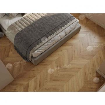 Виниловый SPC ламинат Alpine Floor (Альпин Флор) Chevron Alpine 5/43 Дуб Буна (Oak Buna), ЕСО 18-15 MC