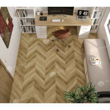 Виниловый SPC ламинат Alpine Floor (Альпин Флор) Chevron Alpine 5/43 Grazioso (Grazioso), ЕСО 18-17 MC