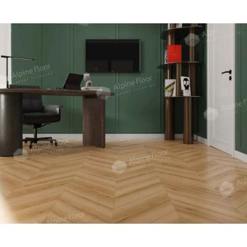 Виниловый SPC ламинат Alpine Floor (Альпин Флор) Chevron Alpine 5/43 Дуб Самерсет (Oak Soumerset), ЕСО 18-19 MC