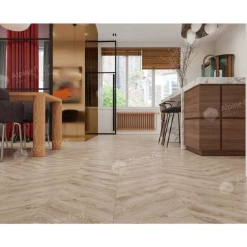 Виниловый SPC ламинат Alpine Floor (Альпин Флор) Chevron Alpine 5/43 Гикори (Hickory), ЕСО 18-21 MC