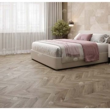 Кварц-виниловая плита Alpine Floor (Альпин Флор) Chervon Alpine LVT 2,5/43 Дуб Натуральный Отбеленный Chevron (Natural Bleached Oak Chevron), ЕСО 20-3