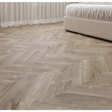 Кварц-виниловая плита Alpine Floor (Альпин Флор) Chervon Alpine LVT 2,5/43 Дуб Натуральный Отбеленный Chevron (Natural Bleached Oak Chevron), ЕСО 20-3