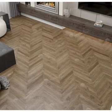 Кварц-виниловая плита Alpine Floor (Альпин Флор) Chervon Alpine LVT 2,5/43 Макадамия Chevron (Macadamia Chevron), ЕСО 20-5