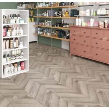 Кварц-виниловая плита Alpine Floor (Альпин Флор) Chervon Alpine LVT 2,5/43 Дуб Исида Chevron (Isis Oak Chevron), ЕСО 20-8