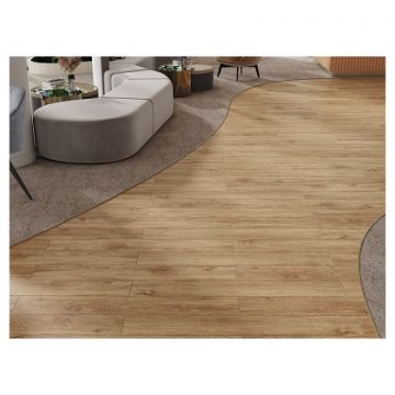Кварцвиниловая плитка LVT Альпин Флор Liberty Loose Lay 5/43 Макадамия фаска Крашеная ECO 23-5, Alpine Floor