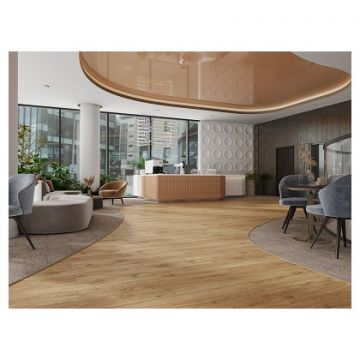 Кварцвиниловая плитка LVT Альпин Флор Liberty Loose Lay 5/43 Макадамия фаска Крашеная ECO 23-5, Alpine Floor