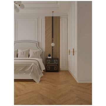 Каменно-полимерный ламинат SPC Альпин Флор Паркет (Parquet) 4/34 Ценный Дуб Value Oak фаска 4V Премиум 1066-1, Alpine Floor