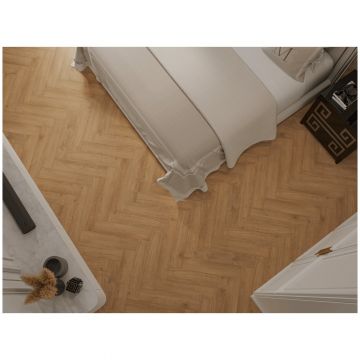 Каменно-полимерный ламинат SPC Альпин Флор Паркет (Parquet) 4/34 Ценный Дуб Value Oak фаска 4V Премиум 1066-1, Alpine Floor