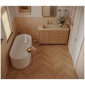 Каменно-полимерный ламинат SPC Альпин Флор Паркет (Parquet) 4/34 Песчаный Берег Saver Sand фаска 4V Премиум 1066-2, Alpine Floor