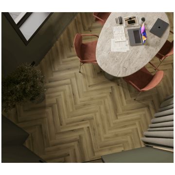 Каменно-полимерный ламинат SPC Альпин Флор Паркет (Parquet) 4/34 Основа Стиля Start Style фаска 4V Премиум 1066-7, Alpine Floor