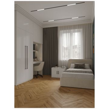 Каменно-полимерный ламинат SPC Альпин Флор Паркет (Parquet) 4/34 Уютный Дом Basic Room фаска 4V Премиум 1066-10, Alpine Floor