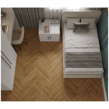 Каменно-полимерный ламинат SPC Альпин Флор Паркет (Parquet) 4/34 Уютный Дом Basic Room фаска 4V Премиум 1066-10, Alpine Floor