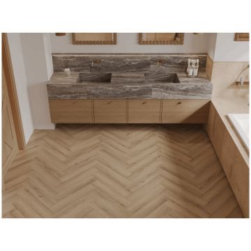 Каменно-полимерный ламинат SPC Альпин Флор Паркет С (Parquet S) 4/34 Таймыр Taymyr фаска 4V Премиум 1055-1, Alpine Floor