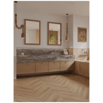 Каменно-полимерный ламинат SPC Альпин Флор Паркет С (Parquet S) 4/34 Таймыр Taymyr фаска 4V Премиум 1055-1, Alpine Floor