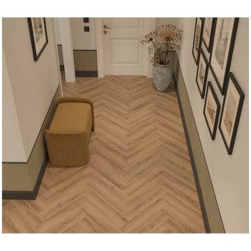 Каменно-полимерный ламинат SPC Альпин Флор Паркет С (Parquet S) 4/34 Валдай Valday фаска 4V Премиум 1055-2, Alpine Floor