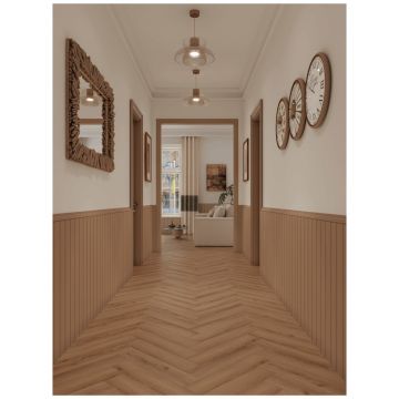 Каменно-полимерный ламинат SPC Альпин Флор Паркет С (Parquet S) 4/34 Сенеж Senezh фаска 4V Премиум 1055-5, Alpine Floor