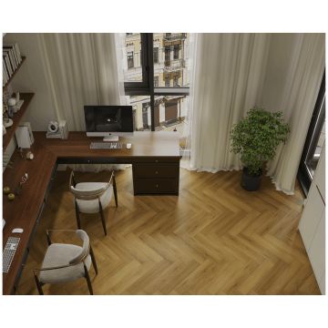 Каменно-полимерный ламинат SPC Альпин Флор Паркет С (Parquet S) 4/34 Селигер Seliger фаска 4V Премиум 1055-9, Alpine Floor