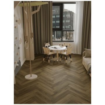 Каменно-полимерный ламинат SPC Альпин Флор Паркет С (Parquet S) 4/34 Полярный Polar фаска 4V Премиум 1055-11, Alpine Floor