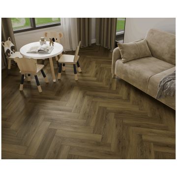 Каменно-полимерный ламинат SPC Альпин Флор Паркет С (Parquet S) 4/34 Полярный Polar фаска 4V Премиум 1055-11, Alpine Floor