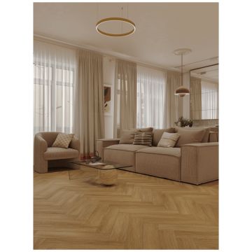 Каменно-полимерный ламинат SPC Альпин Флор Паркет С (Parquet S) 4/34 Прованс Provence фаска 4V Премиум 1055-14, Alpine Floor