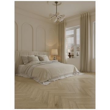 Каменно-полимерный ламинат SPC Альпин Флор Паркет С (Parquet S) 4/34 Бутон Buton фаска 4V Премиум 1055-17, Alpine Floor