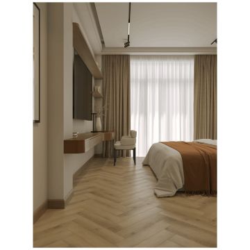 Каменно-полимерный ламинат SPC Альпин Флор Паркет С (Parquet S) 4/34 Сияние Glou фаска 4V Премиум 1055-20, Alpine Floor
