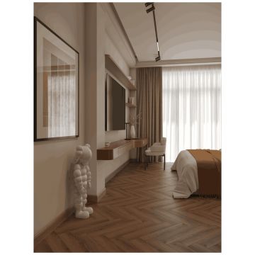 Каменно-полимерный ламинат SPC Альпин Флор Титан Паркет (Titan Parquet) 6/43 Арес фаска 4V (крашеная) ЕСО 29-9, Alpine Floor