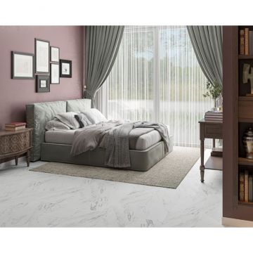Виниловый пол Alta-Step (Альта-Степ) Arriba New Lock 5,3/43 Мрамор белый (Marble white), SPC9905