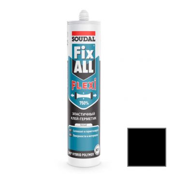 Клей-герметик гибридный Soudal (Соудал) Fix All Flexi черный 290 мл
