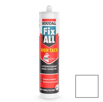 Клей-герметик гибридный Soudal (Соудал) Fix All Hight Tack белый 290 мл