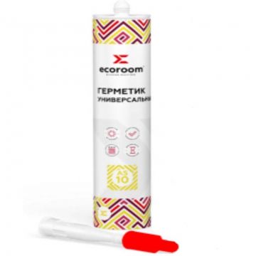 Герметик акриловый Ecoroom (Экорум) AS-10 универсальный общестроительный белый 310 мл