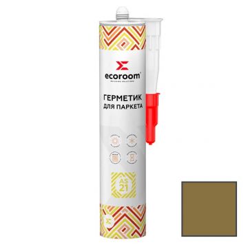 Герметик акриловый Ecoroom (Экорум) AS-21 для паркета Дуб 310 мл