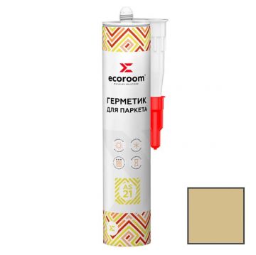 Герметик акриловый Ecoroom (Экорум) AS-21 для паркета Сосна 310 мл