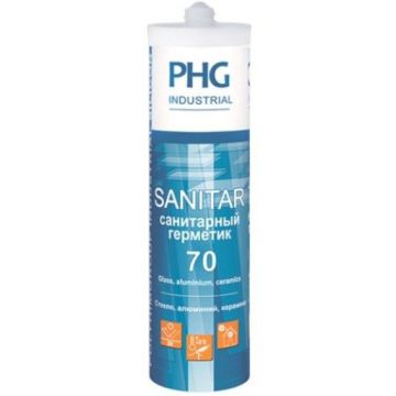 Клей-герметик силиконовый Absolute Sanitar PHG белый 280 мл