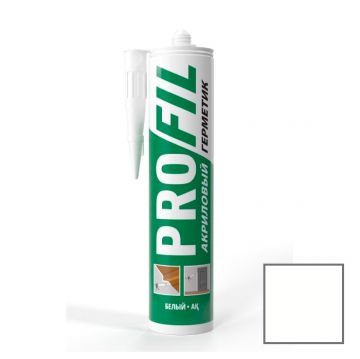 Герметик акриловый Profil (Профиль) Acryl окрашиваемый белый 270 мл