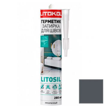 Герметик-затирка для швов Litokol (Литокол) Litosil антрацит 280 мл