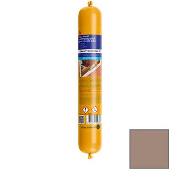Герметик акриловый Sika (Зика) Sikacryl-122 Window VP для швов оконных конструкций кирпично-красный 600 мл