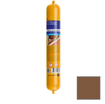 Герметик акриловый Sika (Зика) Sikacryl-122 Window VP для швов оконных конструкций темно-коричневый 600 мл