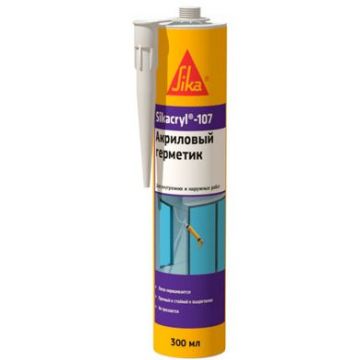 Герметик акриловый Sika (Зика) Sikacryl 107 универсальный серый 300 мл