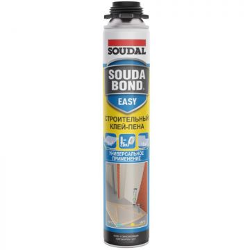 Клей-пена строительная Soudal (Соудал) Soudabond Easy Gun Winter зимняя формула оранжевый 750 мл