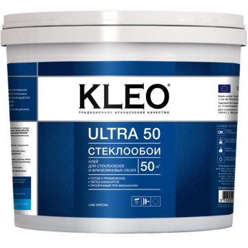 Клей обойный готовый Kleo Ultra 50 Стеклообои 10 кг (192 ULTRA 10 кг)