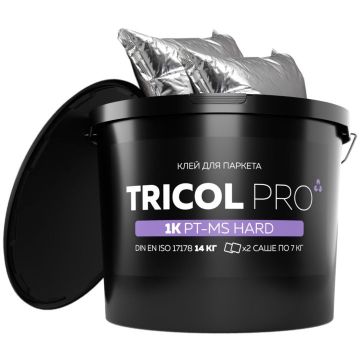 Клей для паркета TRI (Три) Tricol (Трикол) однокомпонентный Pro 1K PT-MS Hard (2 саше по 7 кг) 14 кг