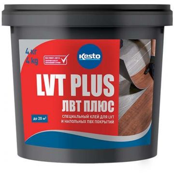 Специальный клей для LVT и напольных ПВХ покрытий Kesto (Кесто) LVT Plus (ЛВТ Плюс) 4 кг Специальный клей для LVT и напольных ПВХ покрытий Kesto (Кесто) LVT Plus (ЛВТ Плюс) 4 кг