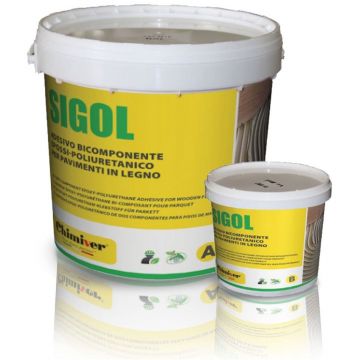 Клей паркетный Chimiver (Химивер) Sigol (Чимивер Сигол) двухкомпонентный 2к (2к) эпоксидно-полиуретановый (2k epoxy-pu) (9+1) 10 кг