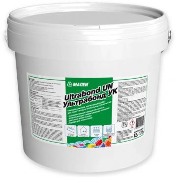 Клей акриловый Mapei (Мапей) Ultrabond UN (Ультрабонд УК) для эластичных напольных покрытий 12 кг