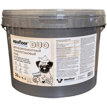 Клей двухкомпонентный полиуретановый Aquafloor (Аквафлур) Duo (3+3+1 кг) 10 кг